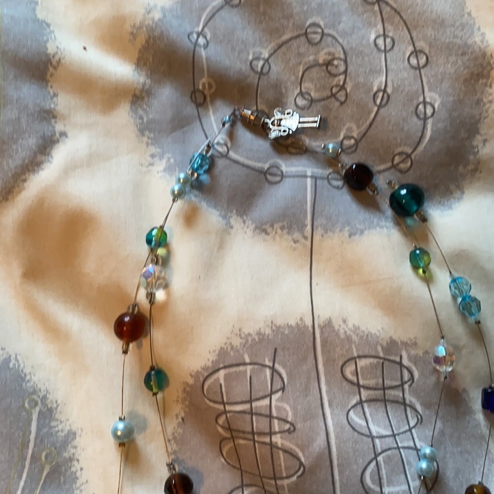 Beaded double string necklace - Picture 2 of 2